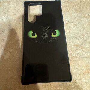 Black toothless phone case a 22 ultra